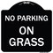 Signmission Designer Series Sign-On Grass, Black & White Heavy-Gauge Aluminum Sign, 18" x 18", BW-1818-23526 A-DES-BW-1818-23526 - alternate 1